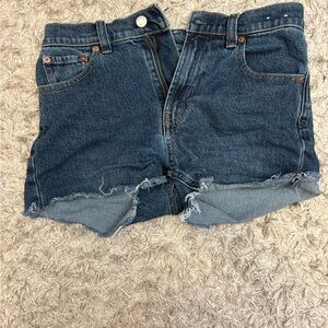GAP Blue High-Rise Denim Shorts